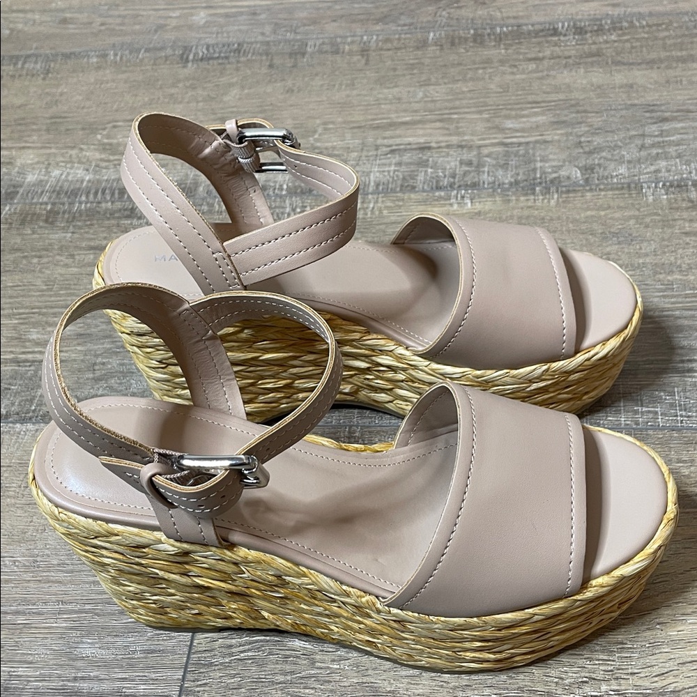 Tan Wedge Sandals